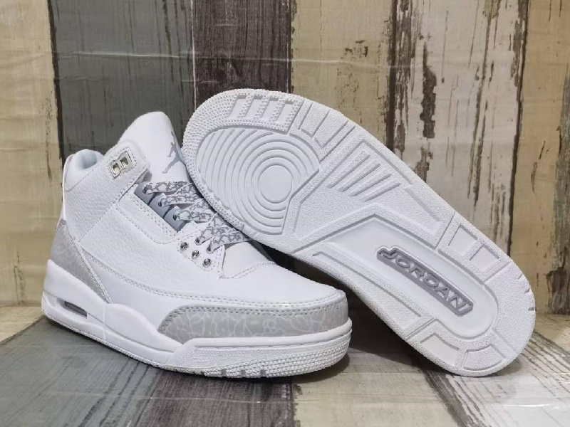 Men's Running weapon Air Jordan 3 White Shoes 0129 Men's Running weapon Air Jordan 3 White Shoes 0129